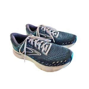 Brooks Glycerin 20 Women's size 8 peacock lavender blue Running Shoes Sneaker